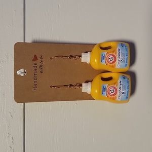 Handmade "Arm&Hammer Laundry Detergent" Earrings